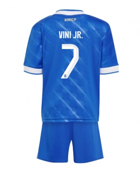 Real Madrid Vinicius Junior #7 Maglia Gara Terza Repliche 2025-26 Bambino Maniche Corte